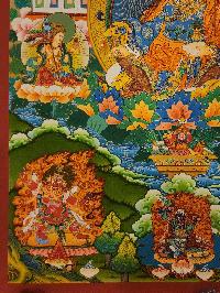 Padmasambhava Thangka, [master Quality], Buddhist Traditional Painting, Tibetan Style