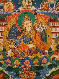 Padmasambhava Thangka, [master Quality], Buddhist Traditional Painting, Tibetan Style