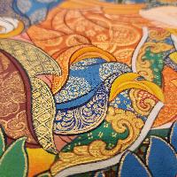 Padmasambhava Thangka, [master Quality], Buddhist Traditional Painting, Tibetan Style
