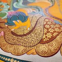 Five [pancha] Jambhala Thangka, [master Quality], Buddhist Traditional Painting, Tibetan Style, [real Gold]