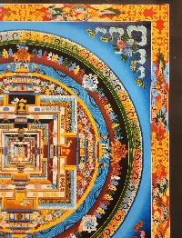 Kalachakra Mandala Thangka, [good Quality], Buddhist Traditional Painting, Tibetan Style, [real Gold]