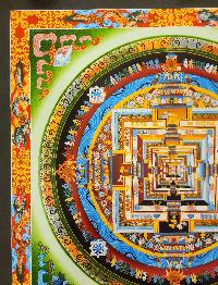 Kalachakra Mandala Thangka, [high Quality], Buddhist Traditional Painting, Tibetan Style, [real Gold]