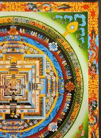 Kalachakra Mandala Thangka, [high Quality], Buddhist Traditional Painting, Tibetan Style, [real Gold]