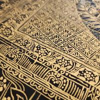 Mandala Thangka, [black And Gold], Buddhist Traditional Hand Painting, Tibetan Style, [fast Selling]
