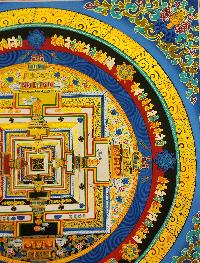 Kalachakra Mandala Thangka, [good Quality], Buddhist Traditional Painting, Tibetan Style