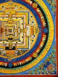 Kalachakra Mandala Thangka, [good Quality], Buddhist Traditional Painting, Tibetan Style