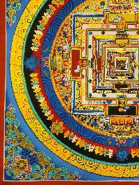 Kalachakra Mandala Thangka, [good Quality], Buddhist Traditional Painting, Tibetan Style