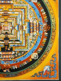 Kalachakra Mandala Thangka, [good Quality], Buddhist Traditional Painting, Tibetan Style