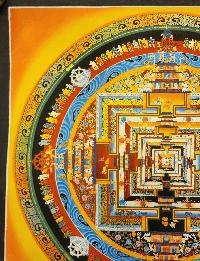 Kalachakra Mandala Thangka, [good Quality], Buddhist Traditional Painting, Tibetan Style