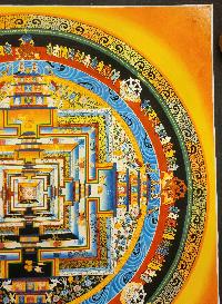 Kalachakra Mandala Thangka, [good Quality], Buddhist Traditional Painting, Tibetan Style