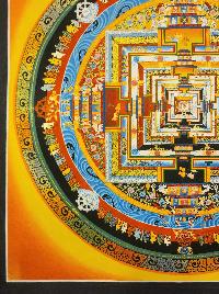 Kalachakra Mandala Thangka, [good Quality], Buddhist Traditional Painting, Tibetan Style