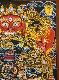 Wheel Of Life Thangka, [good Quality], Buddhist Traditional Painting, Tibetan Style