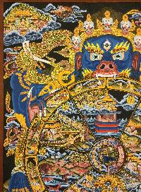 Wheel Of Life Thangka, [good Quality], Buddhist Traditional Painting, Tibetan Style