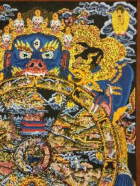 Wheel Of Life Thangka, [good Quality], Buddhist Traditional Painting, Tibetan Style