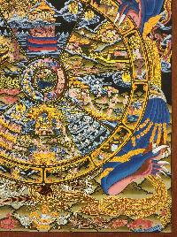 Wheel Of Life Thangka, [good Quality], Buddhist Traditional Painting, Tibetan Style