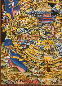 Wheel Of Life Thangka, [good Quality], Buddhist Traditional Painting, Tibetan Style