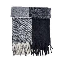 Checked Acrylic Shawl, Forever In Fashion In Dark And Bright Shades