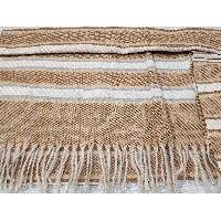 Stripe Acrylic Shawl, Effortless Sophistication In Earth Color Stripes