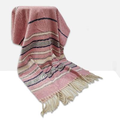 Stripe Acrylic Shawl, Versatile Essentials In Vibrant Color Stripes