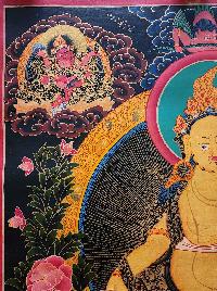 Five Jambhala Thangka, Buddhist Traditional Painting, Tibetan Style, [oiled Thangka]