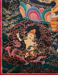 Five Jambhala Thangka, Buddhist Traditional Painting, Tibetan Style, [oiled Thangka]