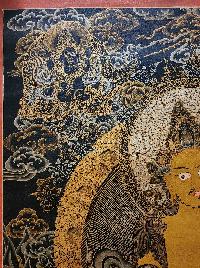 Five Jambhala Thangka, [good Quality], Buddhist Traditional Painting, Tibetan Style, [oiled Thangka], [old Stock]