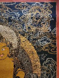 Five Jambhala Thangka, [good Quality], Buddhist Traditional Painting, Tibetan Style, [oiled Thangka], [old Stock]