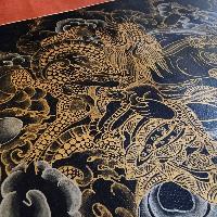 Five Jambhala Thangka, [good Quality], Buddhist Traditional Painting, Tibetan Style, [oiled Thangka], [old Stock]