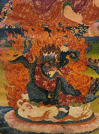 Atisha Dipankara Shrijnana Thangka, Buddhist Traditional Painting, Tibetan Style, [real Gold], [oiled Thangka], [old Stock] Atisa