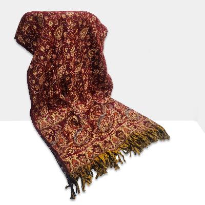 Dhaka Shawl, Multicolor Durable Acrylic Shawl With Various Patterns, [presley Design]