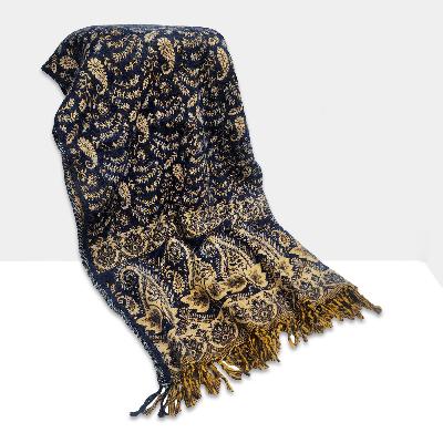 Dhaka Shawl, Multicolor Durable Acrylic Shawl With Various Patterns, [presley Design]