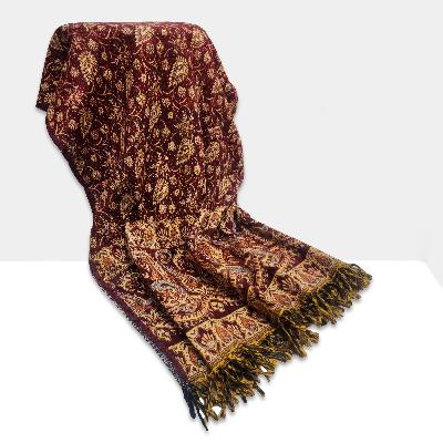 Dhaka Shawl, Multicolor Durable Acrylic Shawl With Various Patterns, [presley Design]