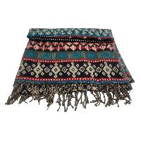Dhaka Shawl, Multicolor Durable Acrylic Shawl With Various Patterns