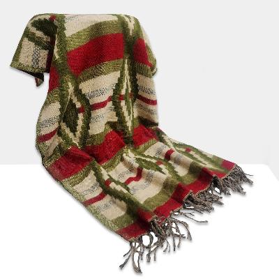 Dhaka Shawl, Multicolor Durable Acrylic Shawl With Various Patterns