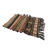 Dhaka Shawl, Multicolor Durable Acrylic Shawl With Various Patterns