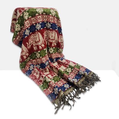 Dhaka Shawl, Multicolor Durable Acrylic Shawl With Various Patterns