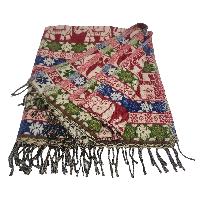 Dhaka Shawl, Multicolor Durable Acrylic Shawl With Various Patterns