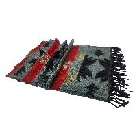Dhaka Shawl, Multicolor Durable Acrylic Shawl With Various Patterns