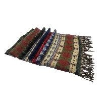 Dhaka Shawl, Multicolor Durable Acrylic Shawl With Various Patterns
