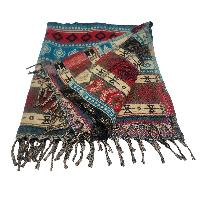 Dhaka Shawl, Multicolor Durable Acrylic Shawl With Various Patterns