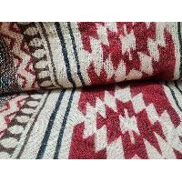 Dhaka Shawl, A Multicolor Durable Acrylic Shawl With Geometric Patterns, Forest Theme
