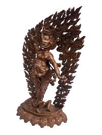 Makara Mukha Phurba, Unique Buddhist Handmade Statue, [antique Finishing], [chocolate Oxidized], [master Quality]