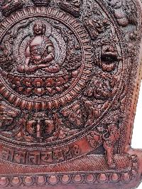 Shakyamuni Buddha, Buddhist Handmade Wall Hanger, [chocolate Oxidized]