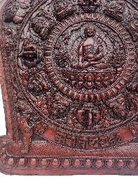Shakyamuni Buddha, Buddhist Handmade Wall Hanger, [chocolate Oxidized]