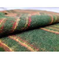 Tibet Shawl, Dress To Impress: Acrylic Woolen Shawls For Any Occasion, In Dark Forest Green Color And Stripes