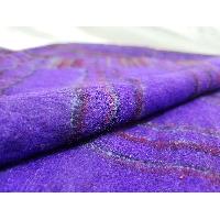 Tibet Shawl, Wrap Yourself In Softness: Acrylic Woolen Shawls In Electric Indigo
 Color And Stripes