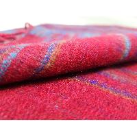Tibet Shawl, Brighten Up Your Outfit With Vibrant Acrylic Woolen Shawls, In Raspberry
 Color And Stripes