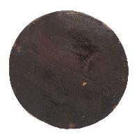 Wooden Wall Hanging, With Om Mane Mantra And Buddha Eye, [painted], Hand Carved