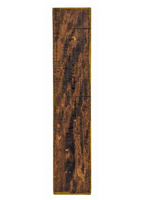 Wooden Wall Hanging, Om Mane Mantra [tibetan Letters], [painted], Hand Carved, Vertical