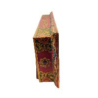 Tibetan Foldable Meditational Table, Wooden, [painted], Hand Carved